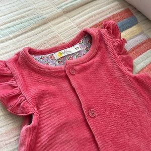 Baby Boden Jersey Cord Romper in Desert Rose. NWOT! Never worn!